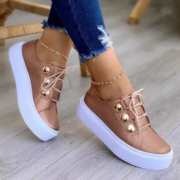 💓WOMEN'S SUPER COMFORTABLE LEATHER SHOES WITH A ROUND TOE