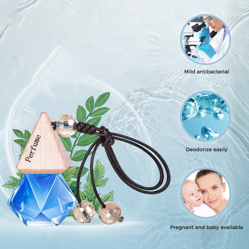 Car perfume glass crystal decoration pendant