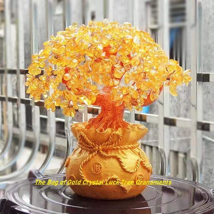 ☘Crystal Citrine Crystal Money Tree