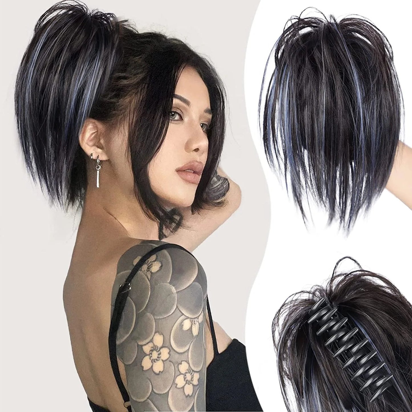 🎁New Year Sale-Messy ponytail clip extends hair