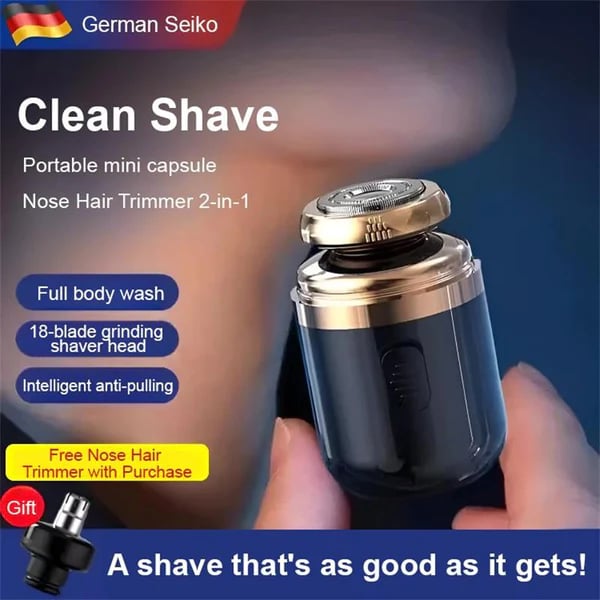 🎁Mini Portable Washable powerful Electric Shaver