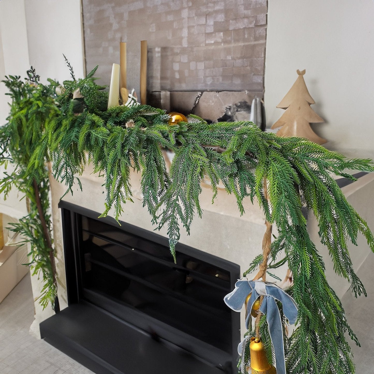 🎄Natural Christmas Greenery 🎄Norfolk Pine Branch