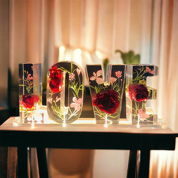 A Thoughtful Gift They'll Cherish - Personalized Flower Letter Lamps