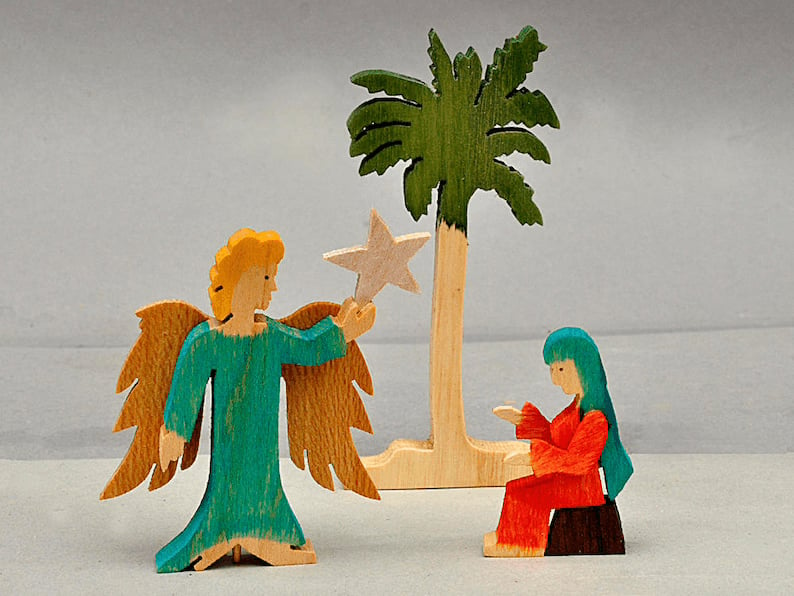 🔥Story Unique Nativity Set Wooden Nativity Scene