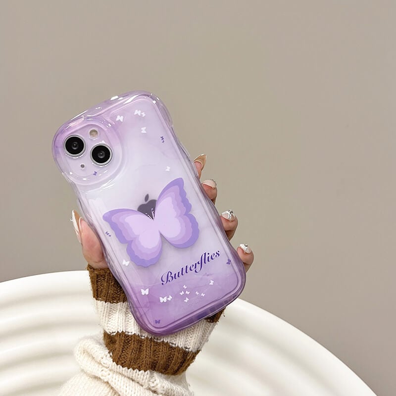 Wave Edge Swoosh Butterfly Phone Case