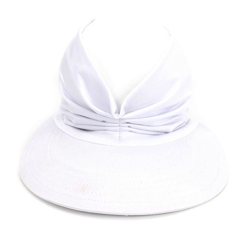 Women Outdoor Hollow Top Summer Sun Visor Hat