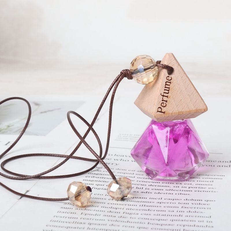 Car perfume glass crystal decoration pendant