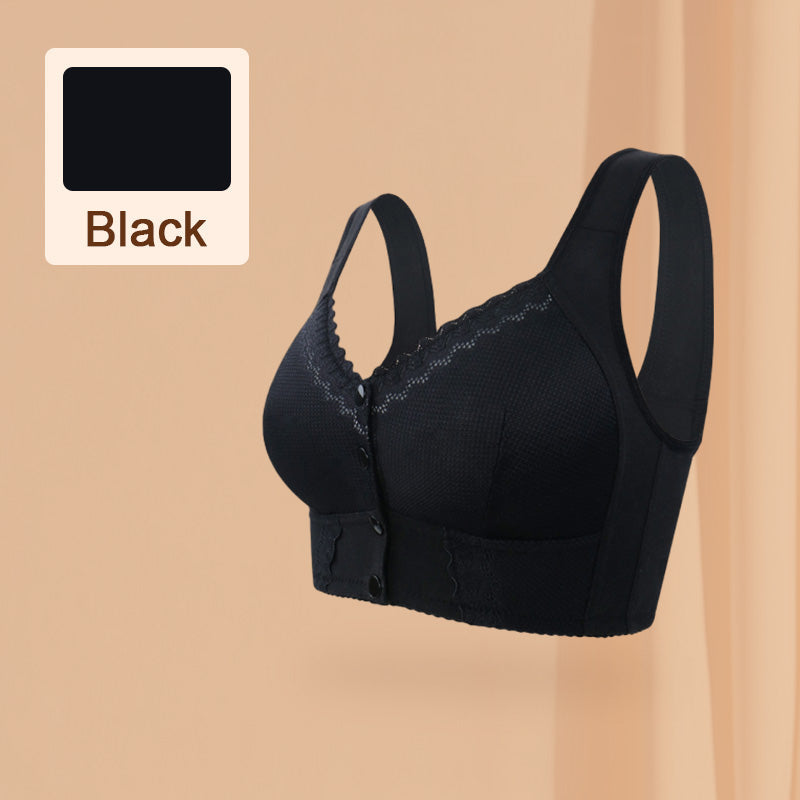 Stretchy Front Closure Breathable Bra for Seniors