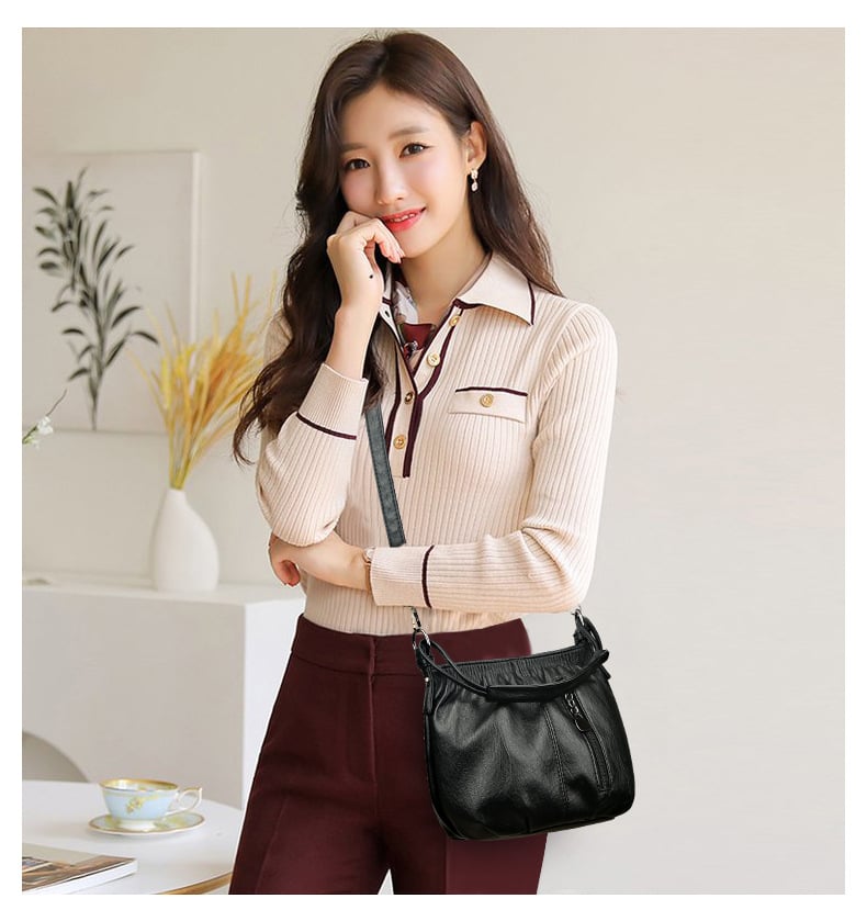 🔥PU Messenger Bag Breathable Women Crossbody Bag for Daily Leisure