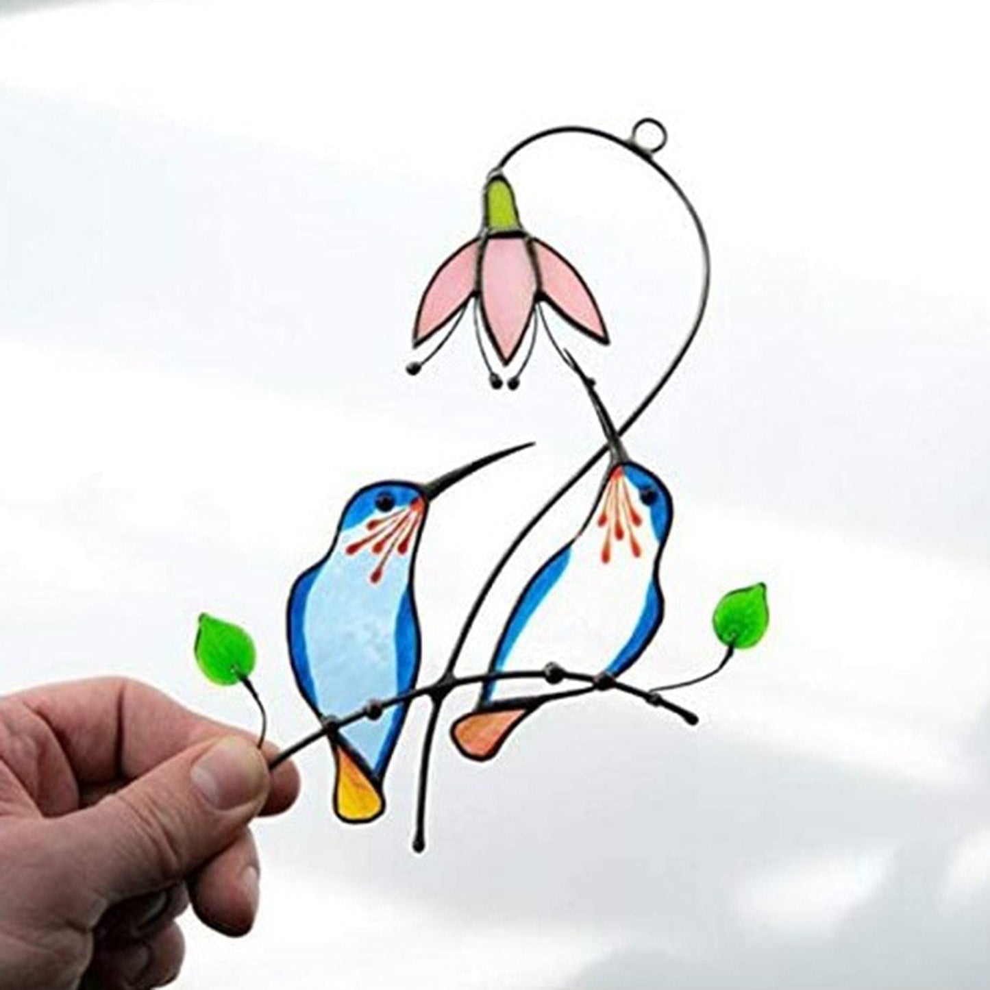 Window Hangings Stained Glass Hummingbird--Mothers Day Gift