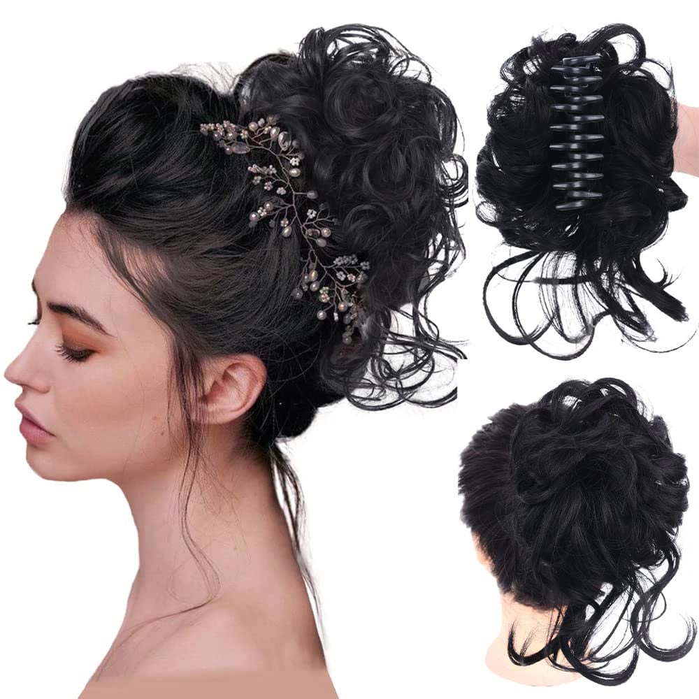 🔥Curly Bun Hair Piece