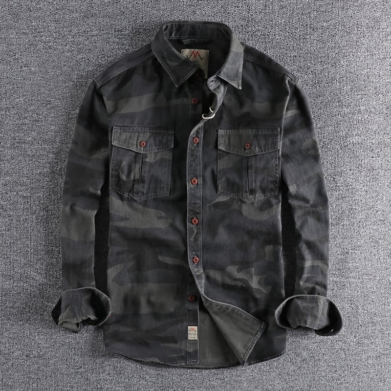 MEN CAMOUFLAGE CARGO SHIRTS