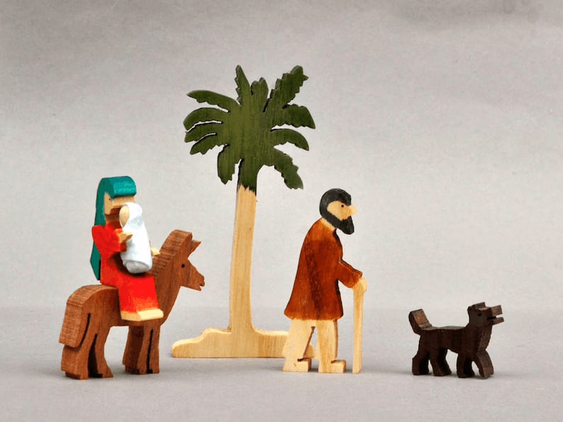 🔥Story Unique Nativity Set Wooden Nativity Scene