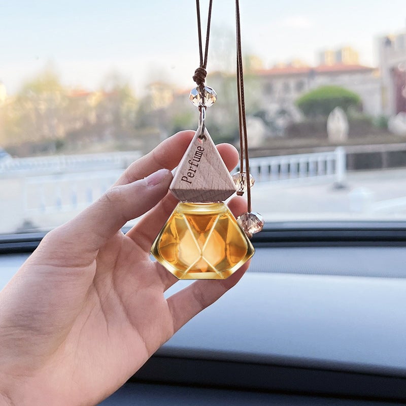 Car perfume glass crystal decoration pendant