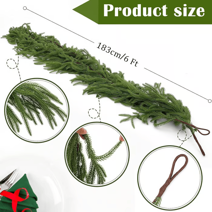 🎄Natural Christmas Greenery 🎄Norfolk Pine Branch