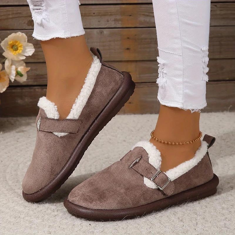 🔥 WOMEN'S PLUSH ROUND TOE SLIP-ON FLATS