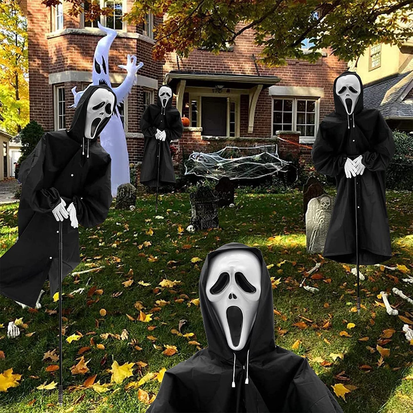 Halloween Ghostface Scarecrow