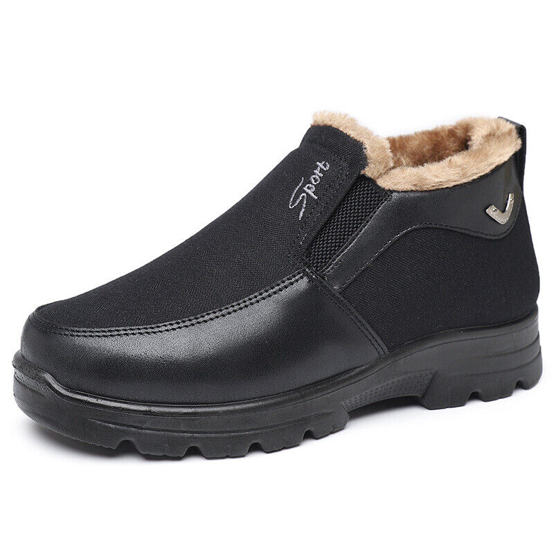 🔥Men's Winter Fleece Waterproof Warm Non-Slip Comfortable Shoes Snow Ankle Boots