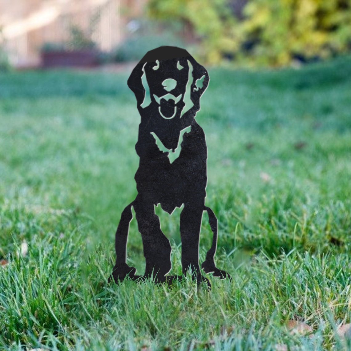 Flat Coated Retriever Metal Silhouette