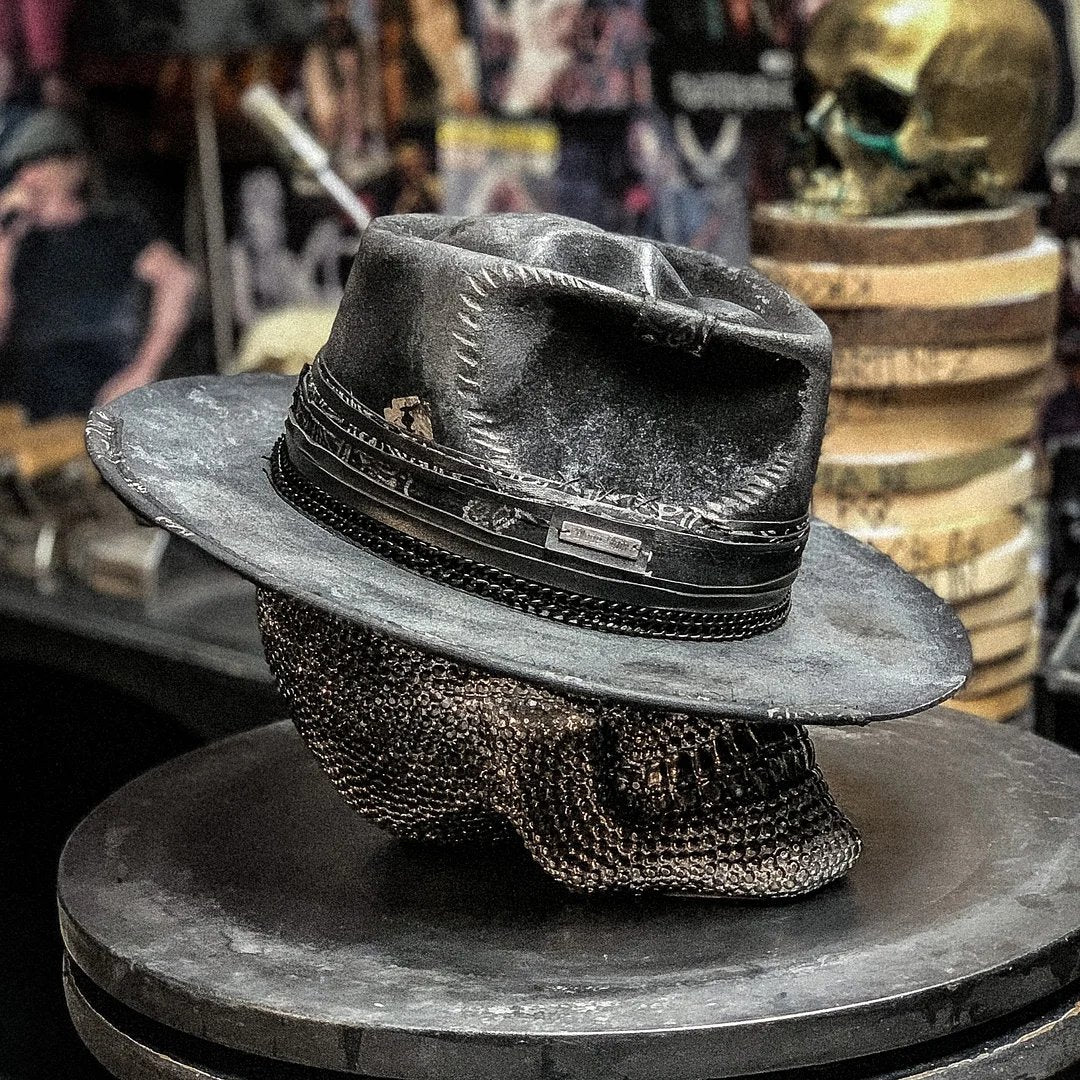 💀"Harvester of Sorrow" Handmade Skull Hat