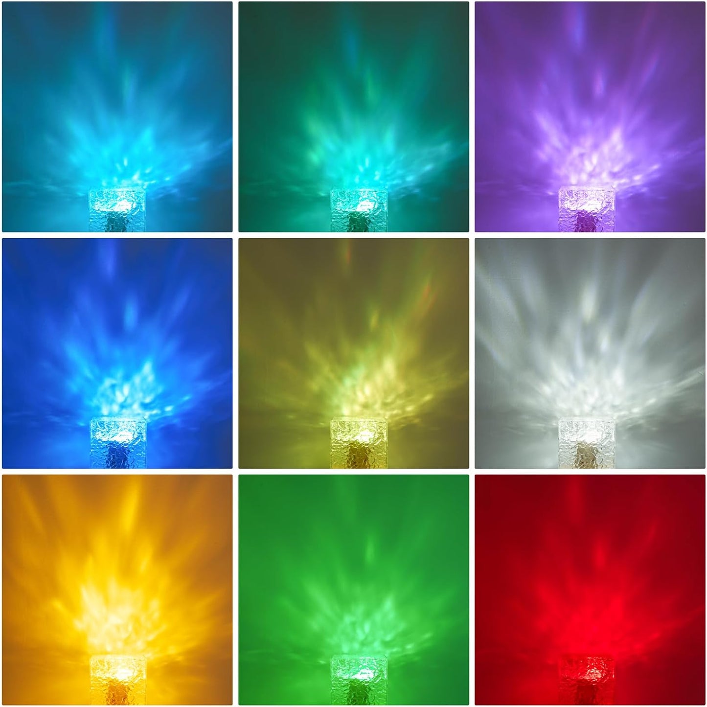 🔥 16 Colors Dynamic Water Ripple Night Light🌈