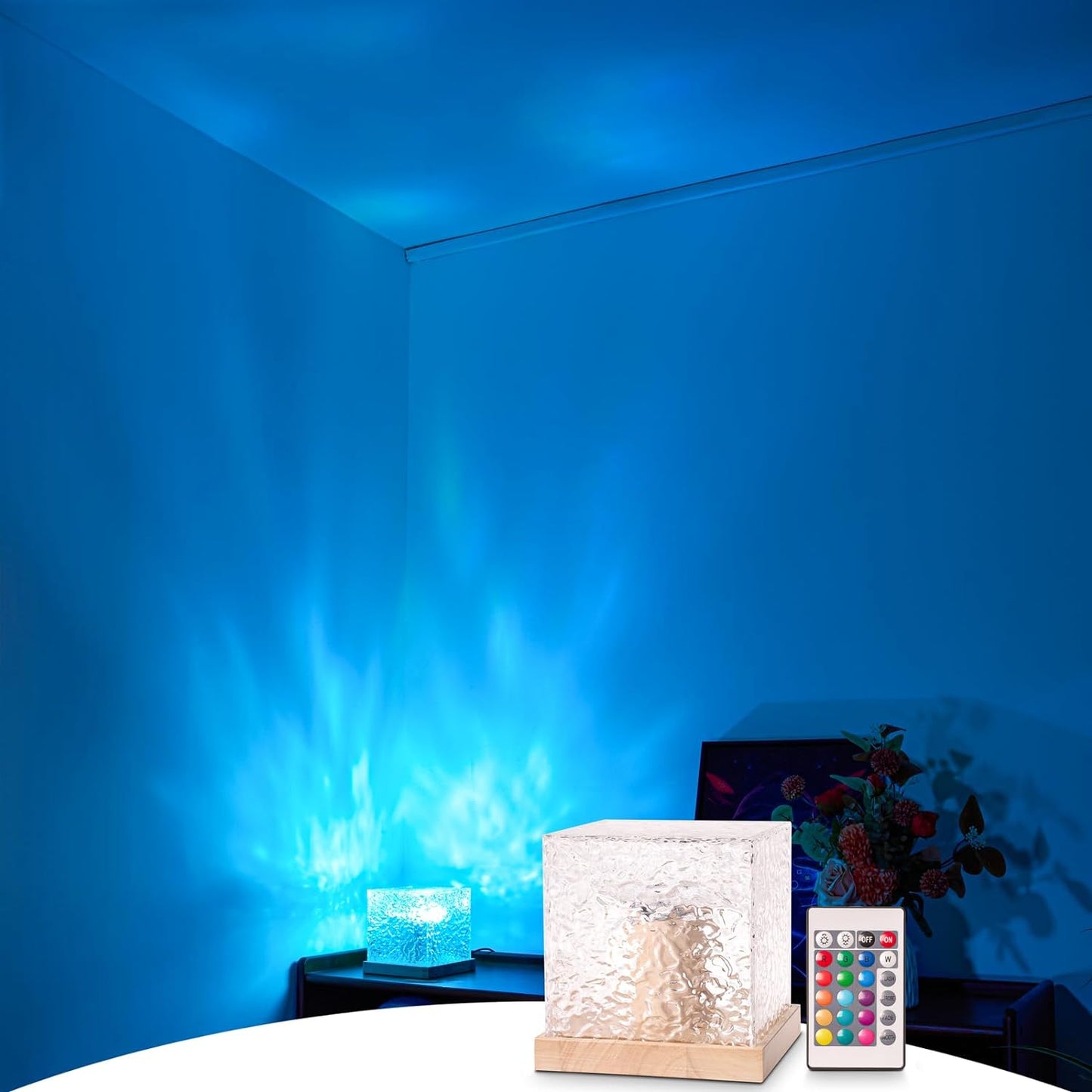 🔥 16 Colors Dynamic Water Ripple Night Light🌈