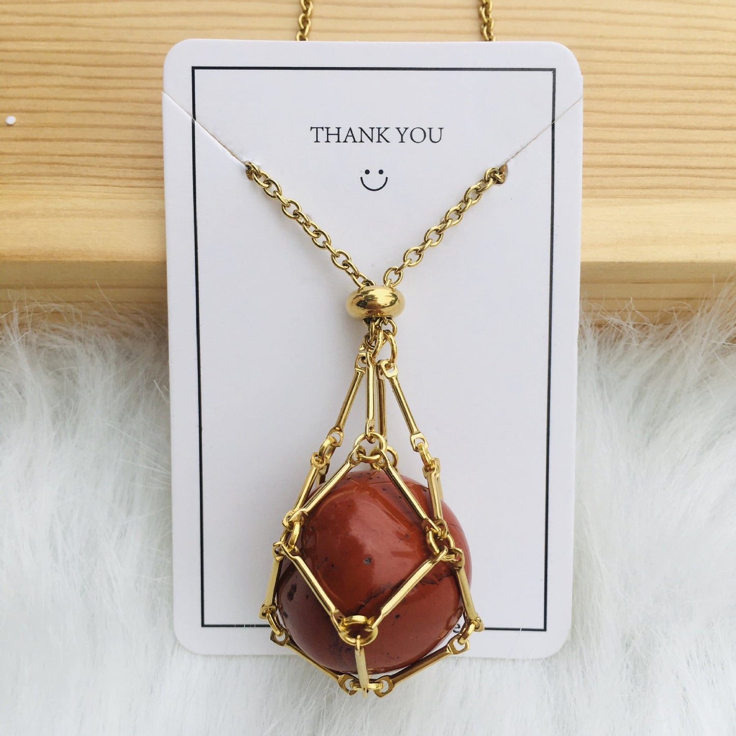 Crystal Stone Holder Necklace - Free (Crystal) Gift Included🎁