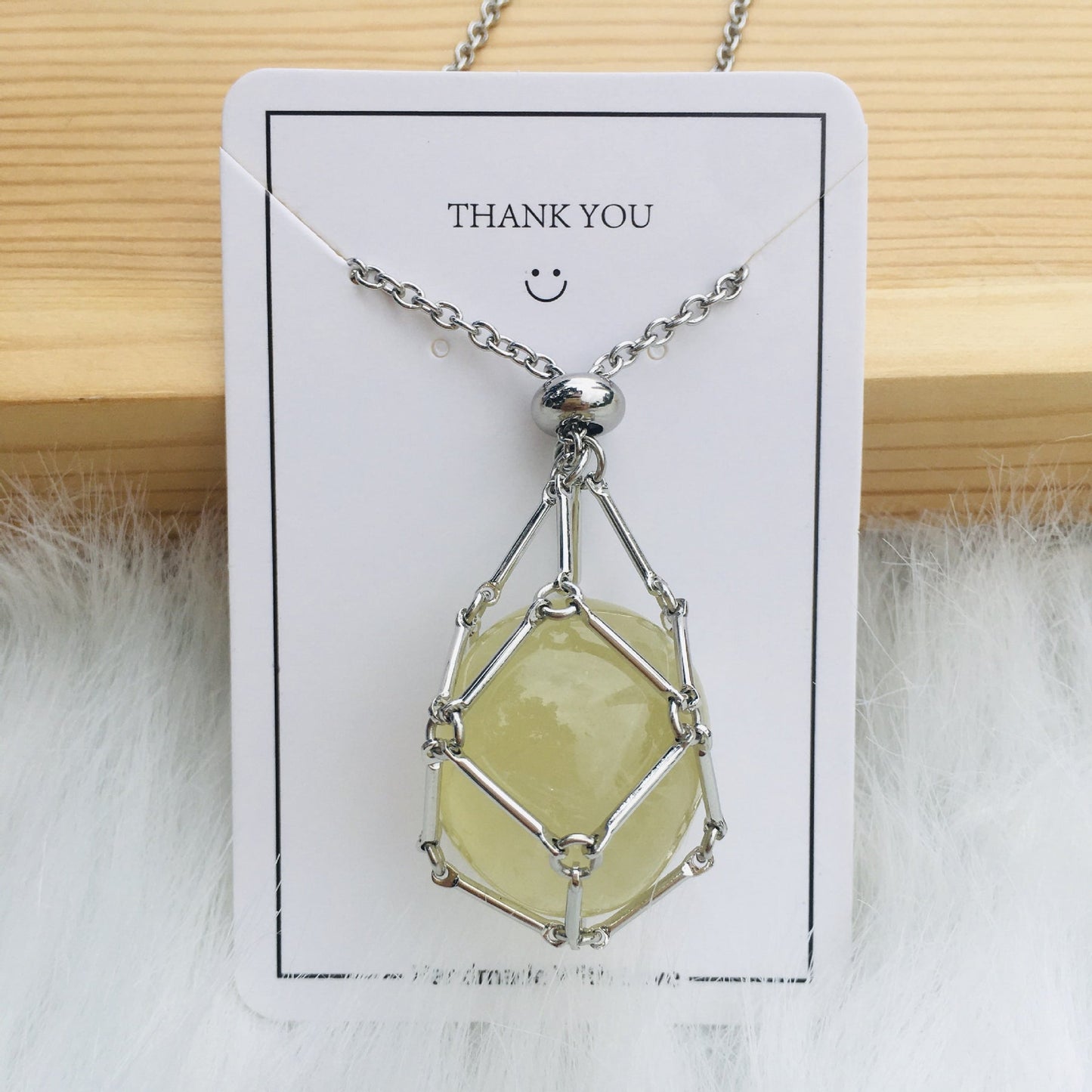 Crystal Stone Holder Necklace - Free (Crystal) Gift Included🎁