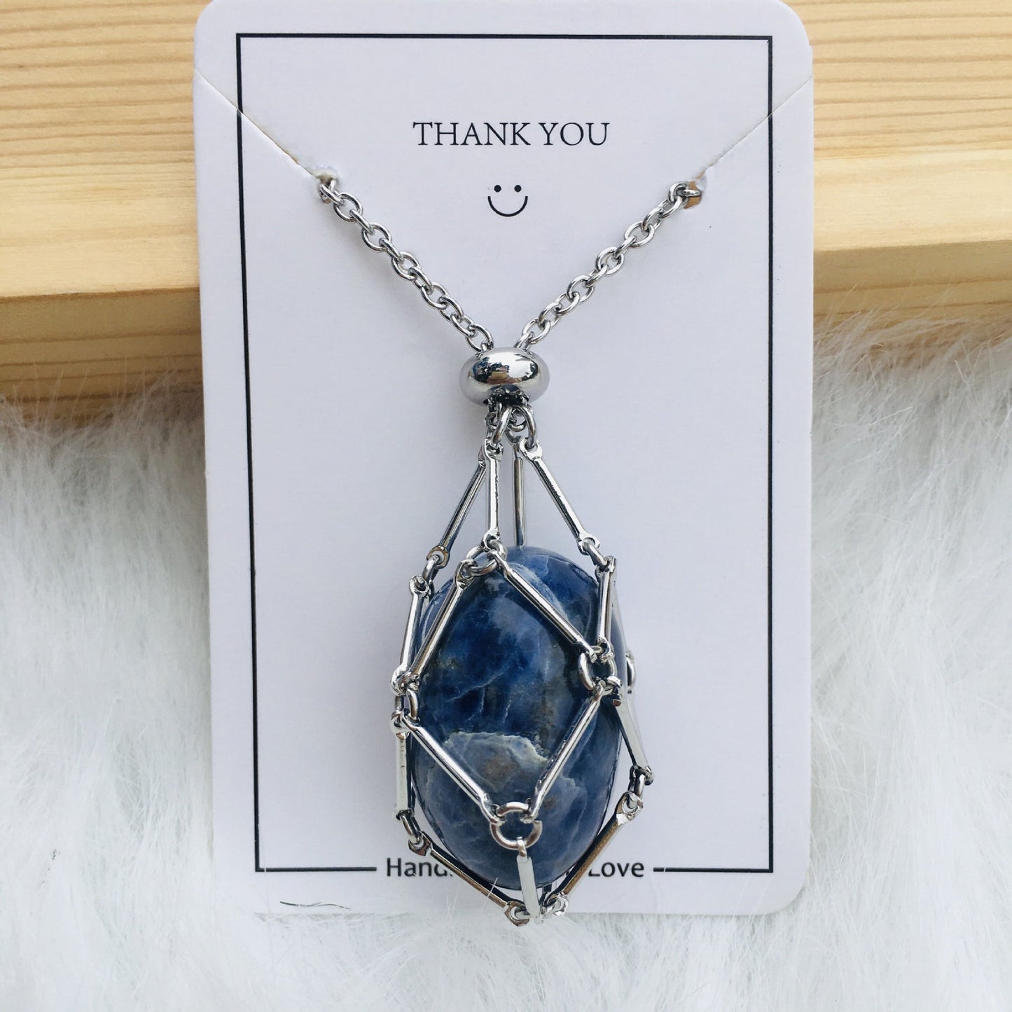 Crystal Stone Holder Necklace - Free (Crystal) Gift Included🎁