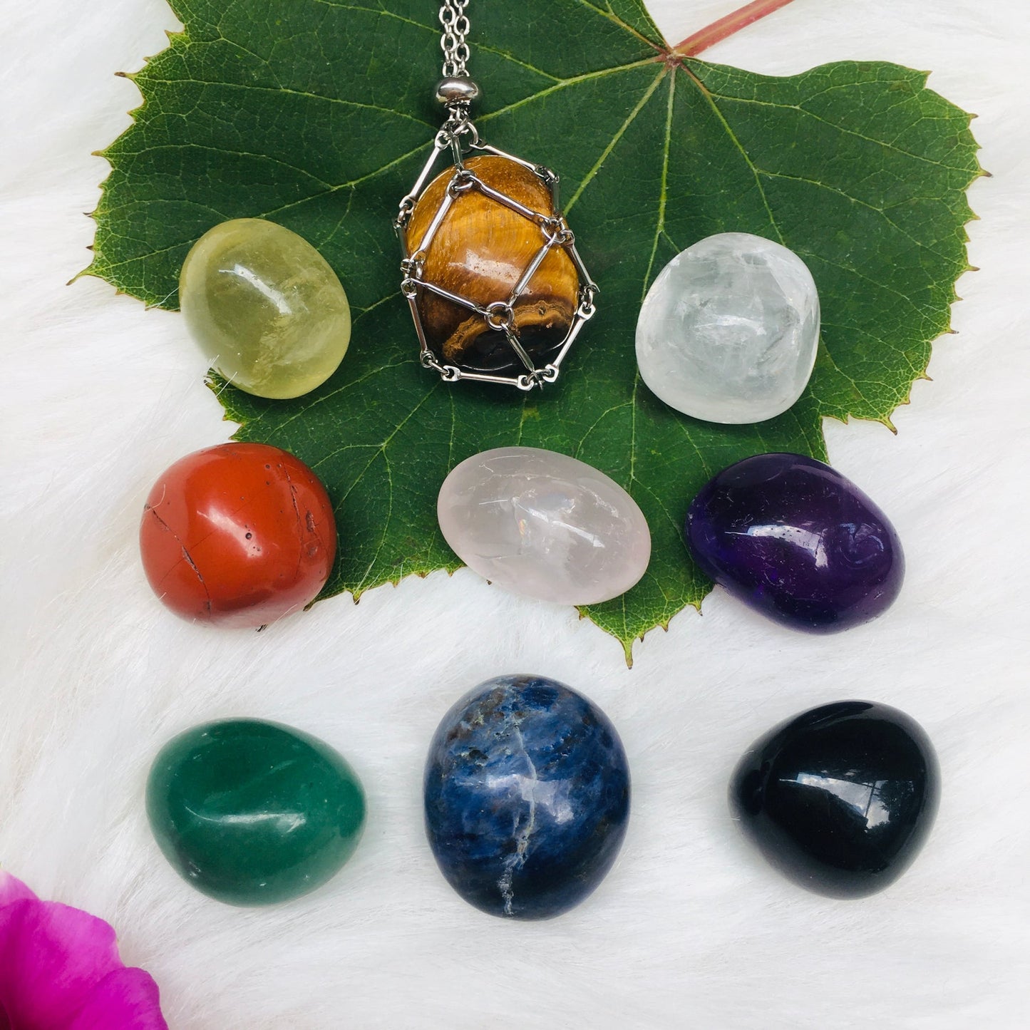 Crystal Stone Holder Necklace - Free (Crystal) Gift Included🎁