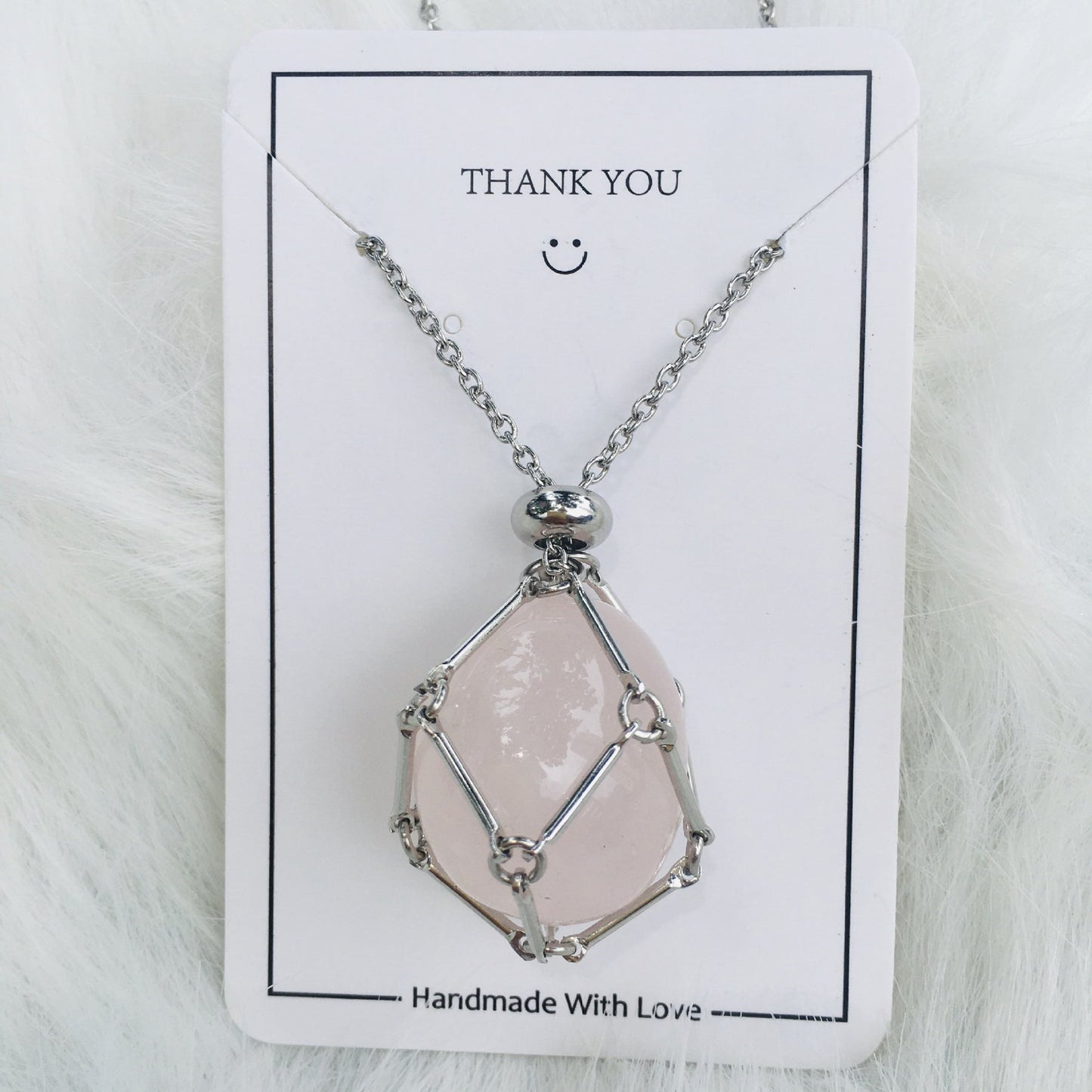 Crystal Stone Holder Necklace - Free (Crystal) Gift Included🎁