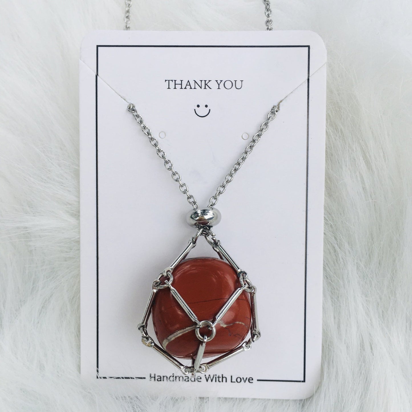 Crystal Stone Holder Necklace - Free (Crystal) Gift Included🎁