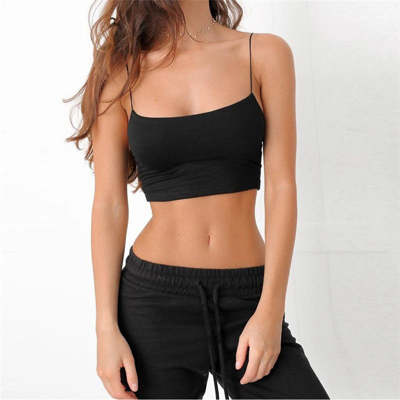 🔥 Crop Top With Sleeveless