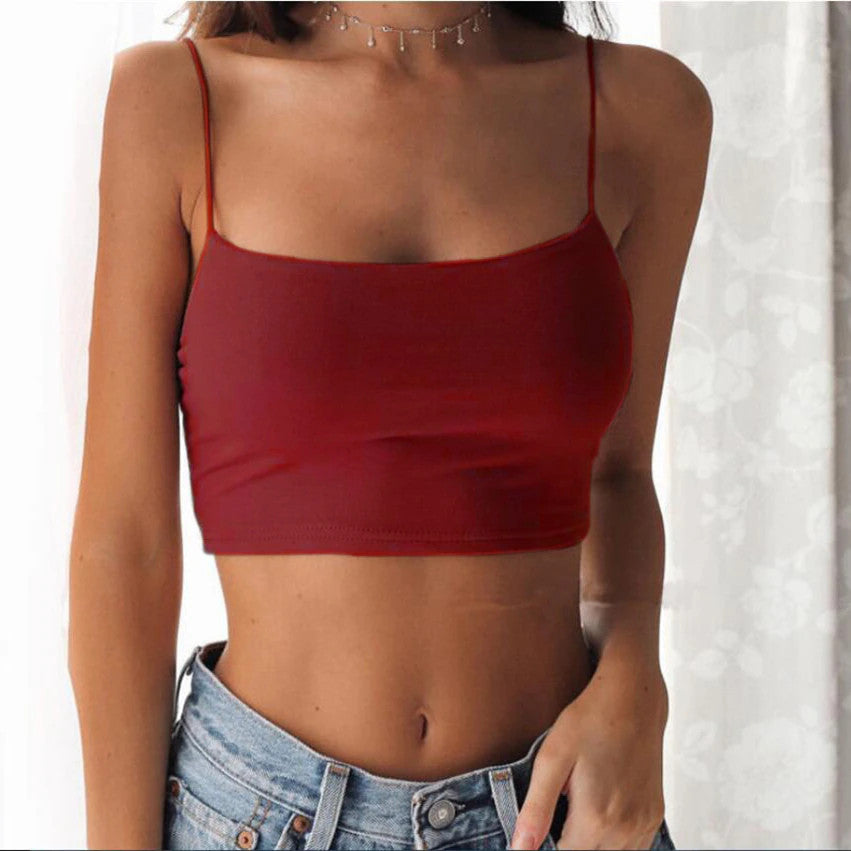 🔥 Crop Top With Sleeveless