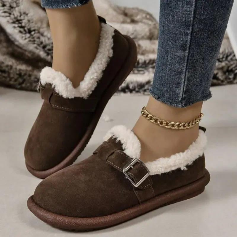 🔥 WOMEN'S PLUSH ROUND TOE SLIP-ON FLATS