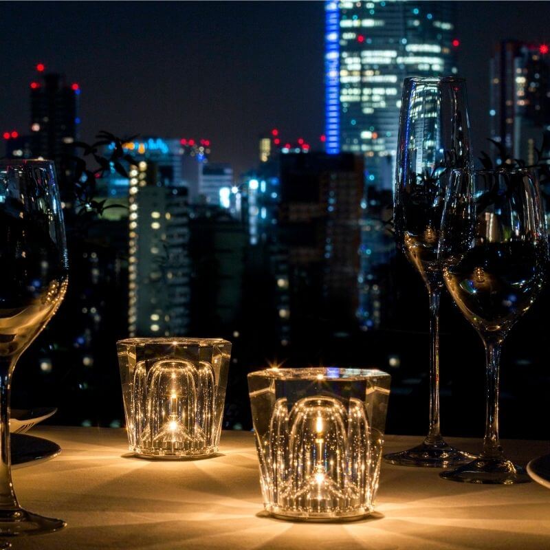 LED Crystal Wine Light