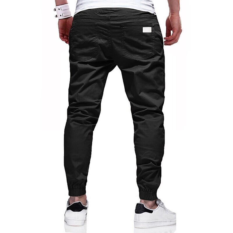 Cargo Pants Joggers Drawstring Elastic