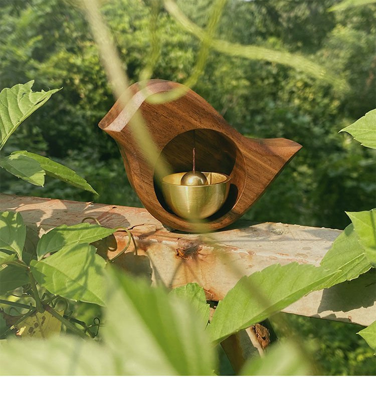 Handmade Wooden Cute Bird Doorbell