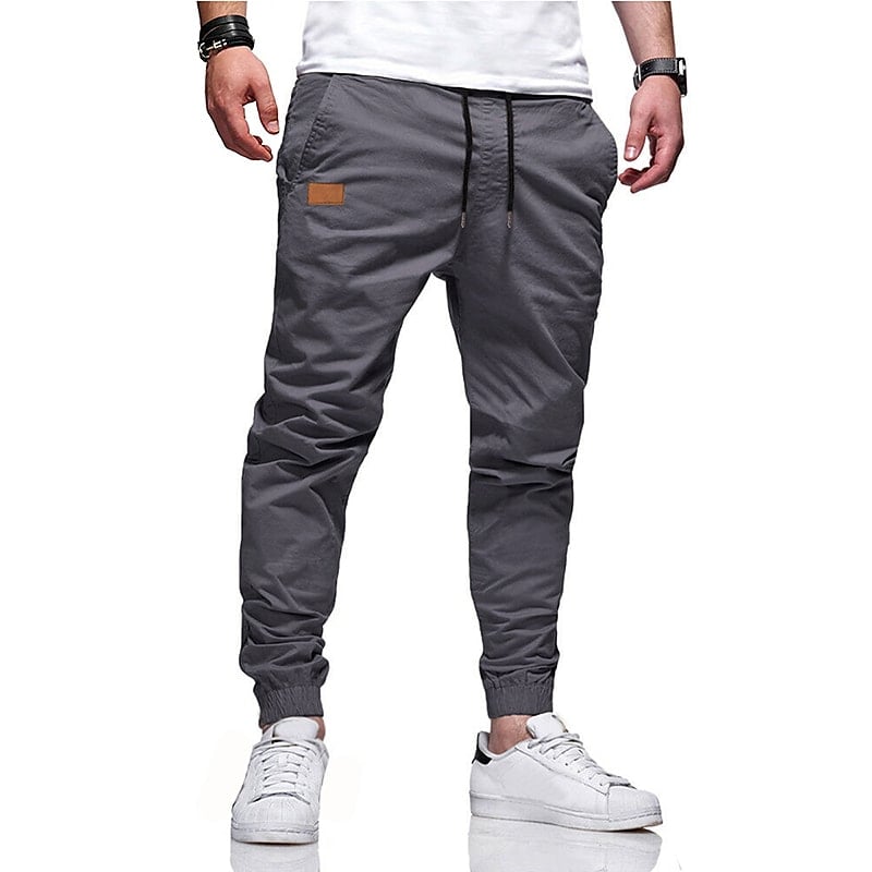 Cargo Pants Joggers Drawstring Elastic