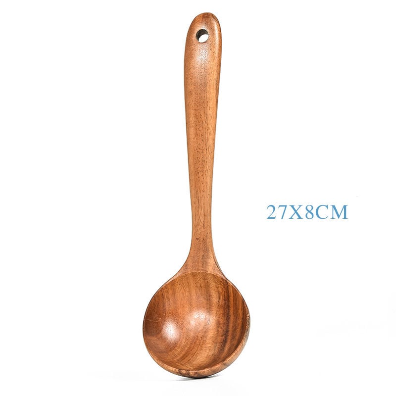 Eco-Friendly Teak Wood Kitchen Spoon Set