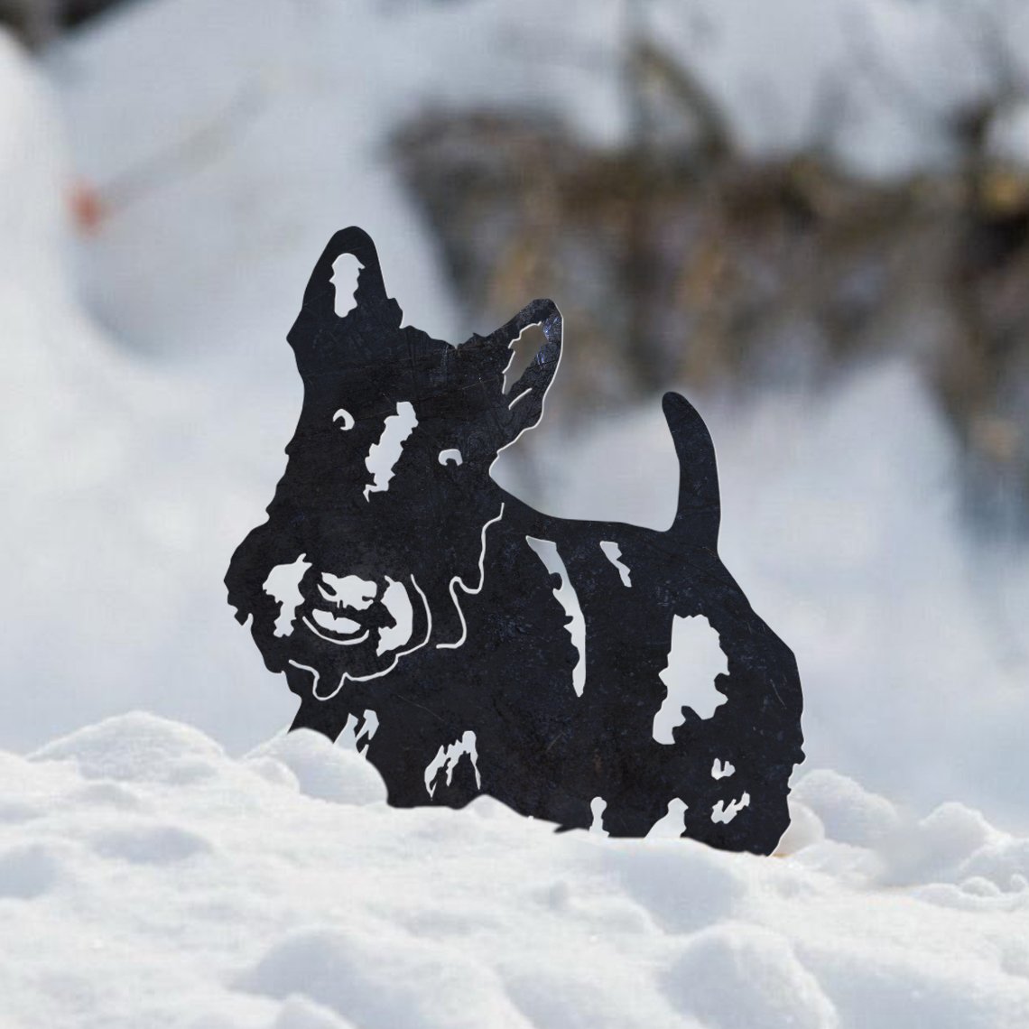 Scottish Terrier Metal Silhouette