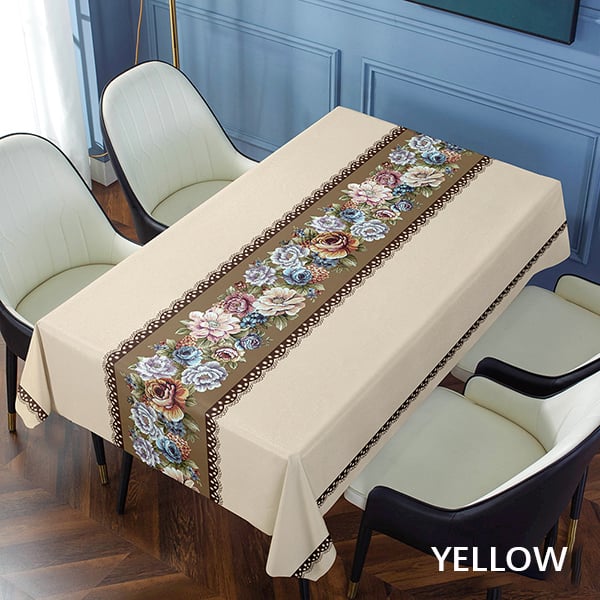 Waterproof and oil-proof embroidered tablecloth