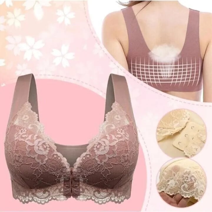 🎄Front Button Comfort Push-Up Bra💕