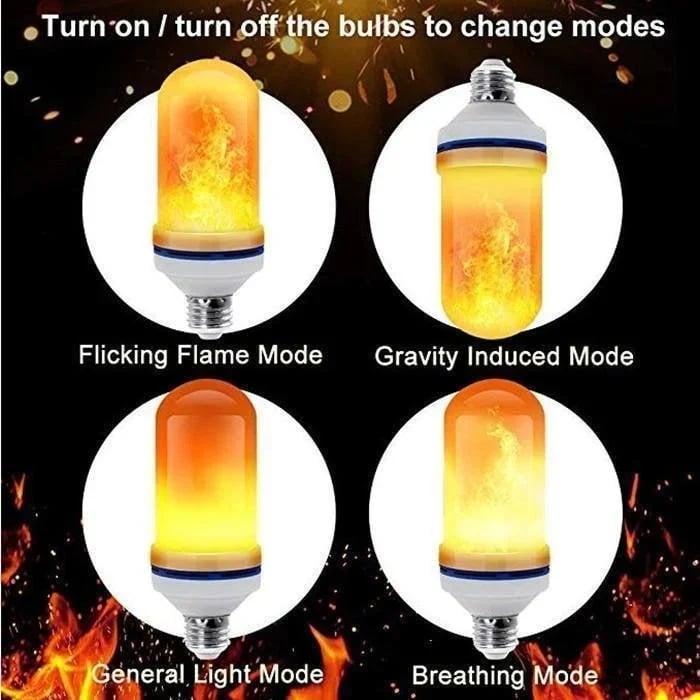 🔥  2023 UPGRADE LED FLAME LIGHT BULB With Gravity Sensing Effect Imported from Germany