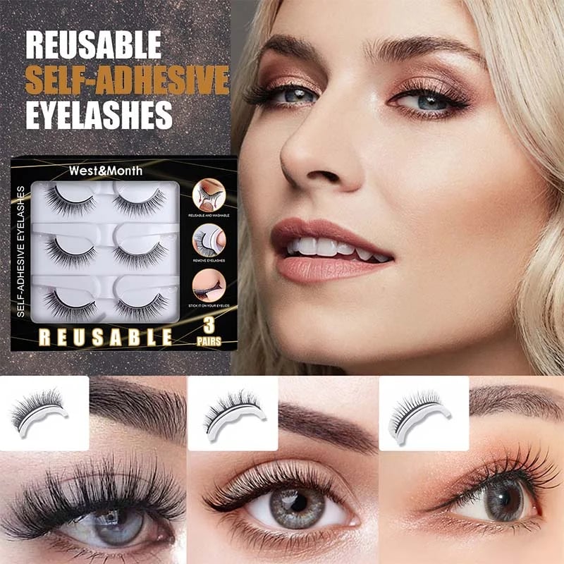 🔥 WATERPROOF SELF-ADHESIVE EYELASHES