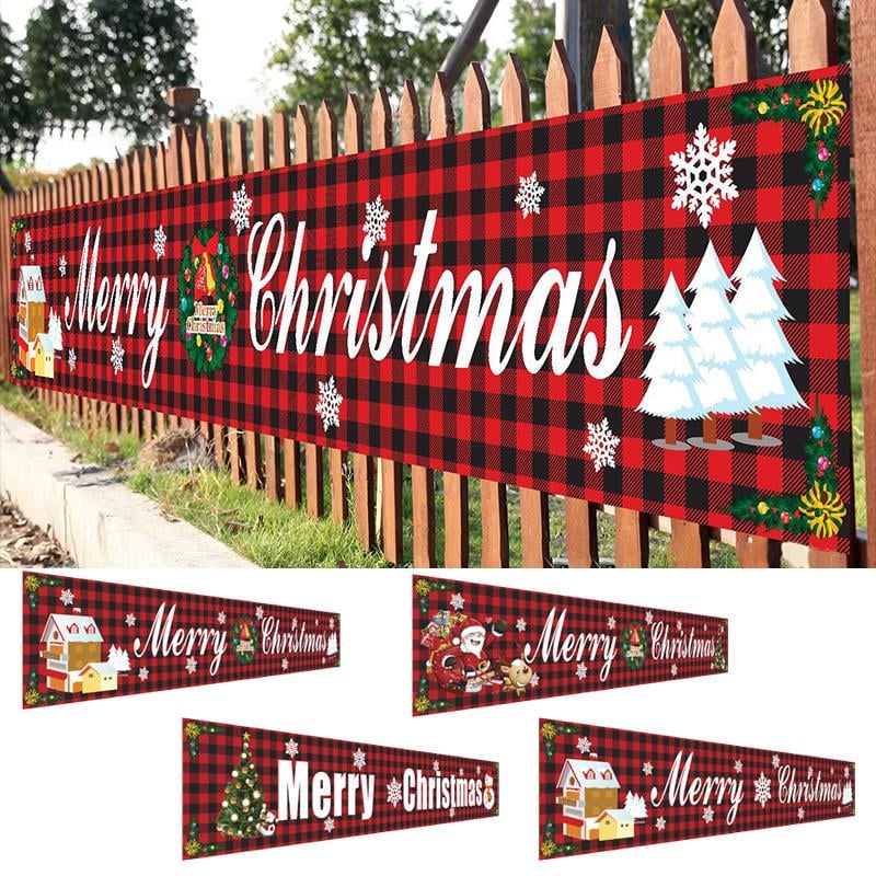 🧑‍🎄Christmas Hot Sale - Christmas Outdoor Banner Flag Pulling