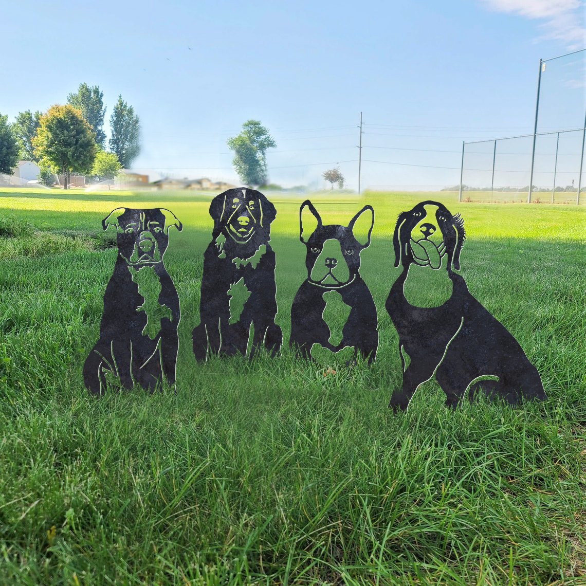 Staffordshire Bull Terrier Metal Silhouette