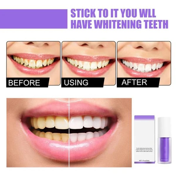 New V34 Series Toothpaste Purple Colour Corrector