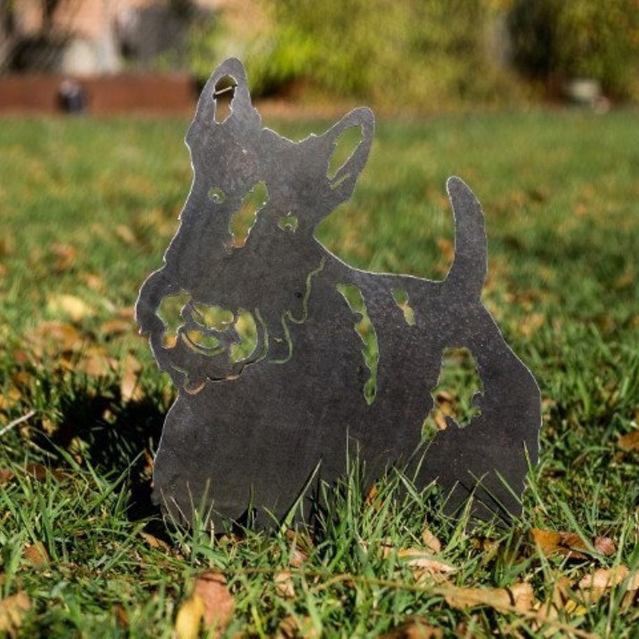 Scottish Terrier Metal Silhouette