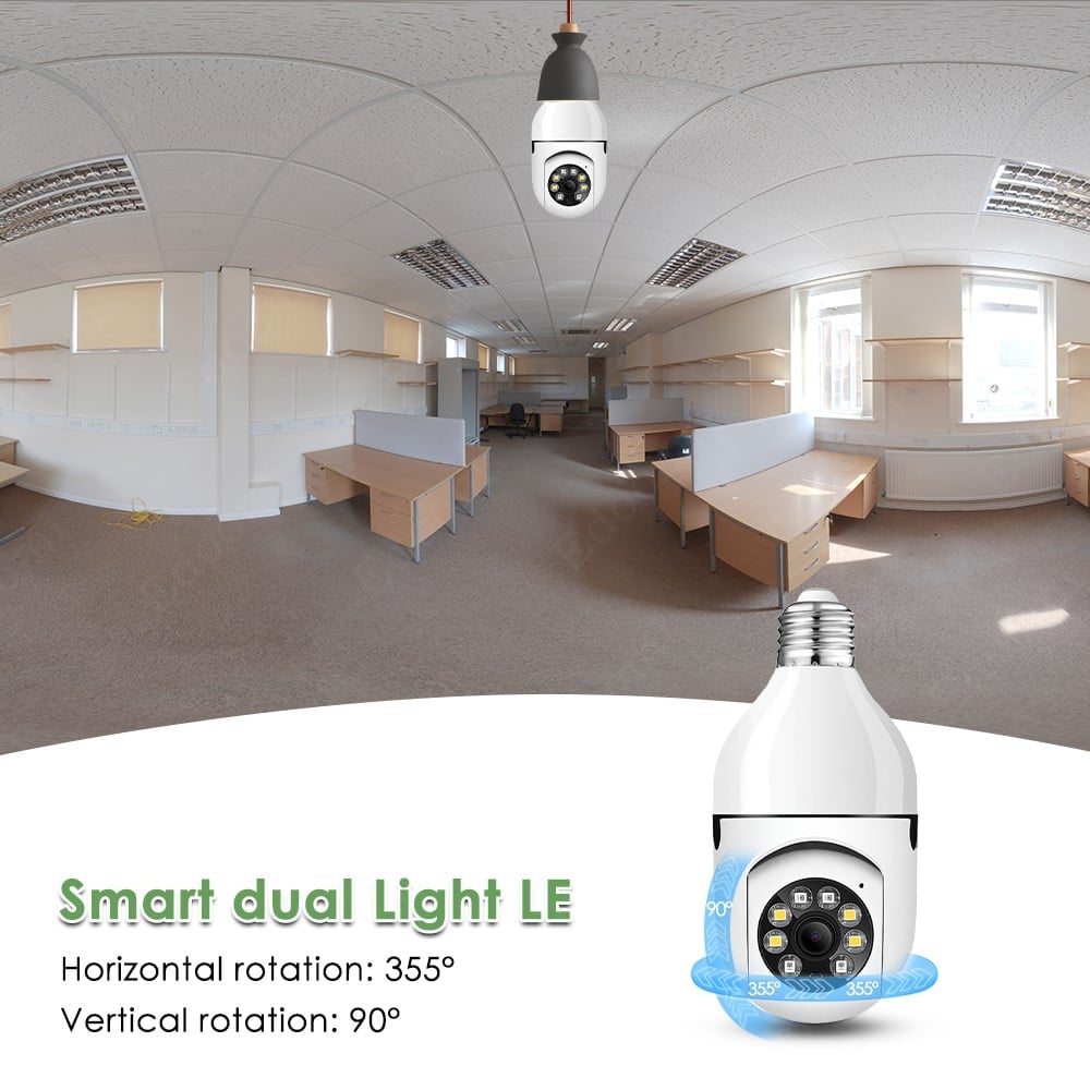 5G Wireless Wifi Light Bulb Security Camera